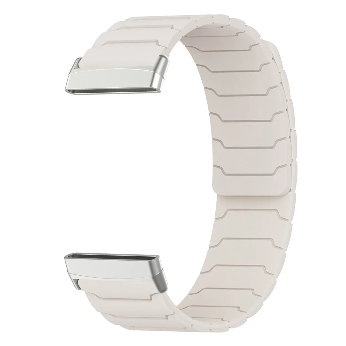 Magnetic watch band for Fitbit Versa 3, Versa 4, Sense 1 and Sense 2 white