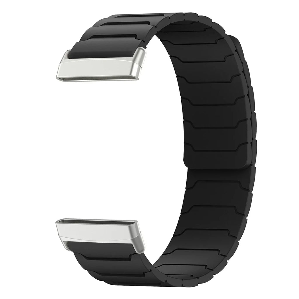 Magnetic watch band for Fitbit Versa 3, Versa 4, Sense 1 and Sense 2 black