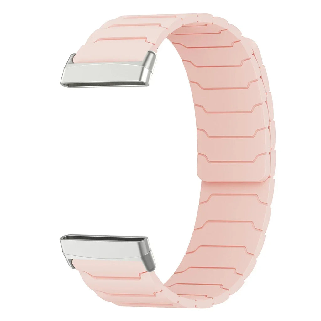 Magnetic watch band for Fitbit Versa 3, Versa 4, Sense 1 and Sense 2 pink