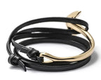 Wide adjustable anchor bracelet