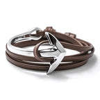 Adjustable marine anchor bracelet