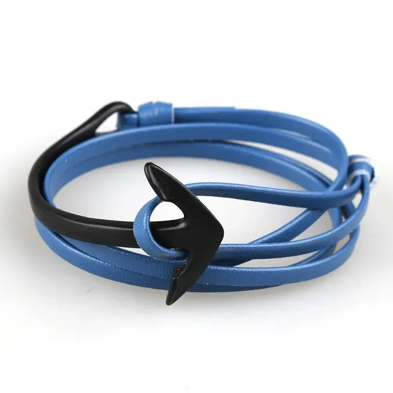 Adjustable marine anchor bracelet