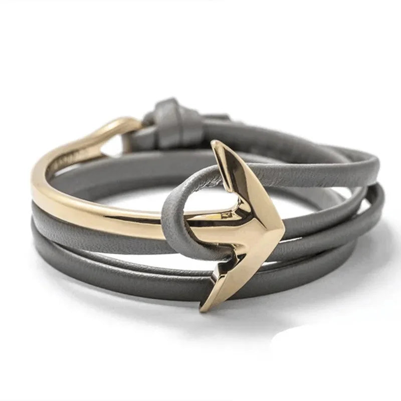 Adjustable marine anchor bracelet