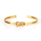 Adjustable knot bracelet for men in gold