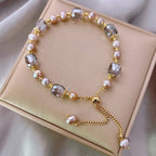 Amethyst Bead Bracelet Natural Stone Chain for Women