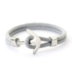 Gray anchor bracelet
