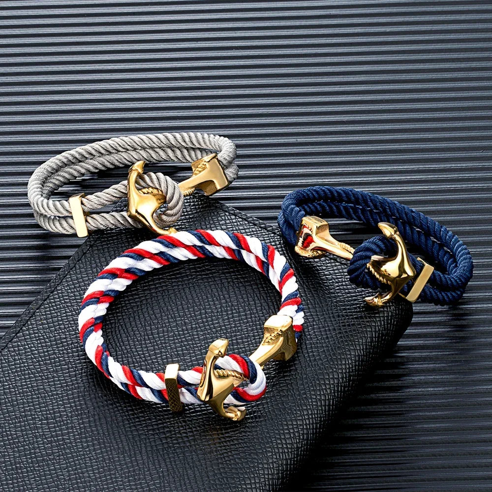 Men's anchor bracelet