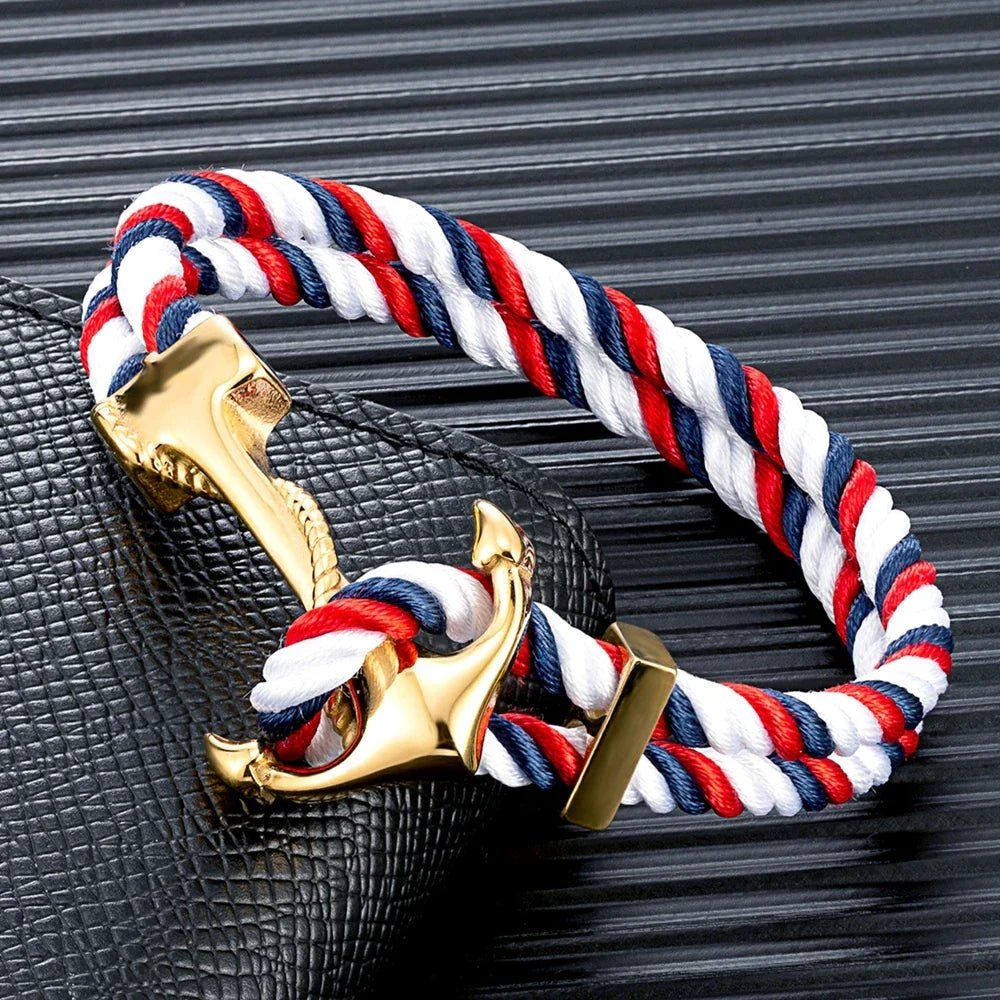 Men's anchor bracelet