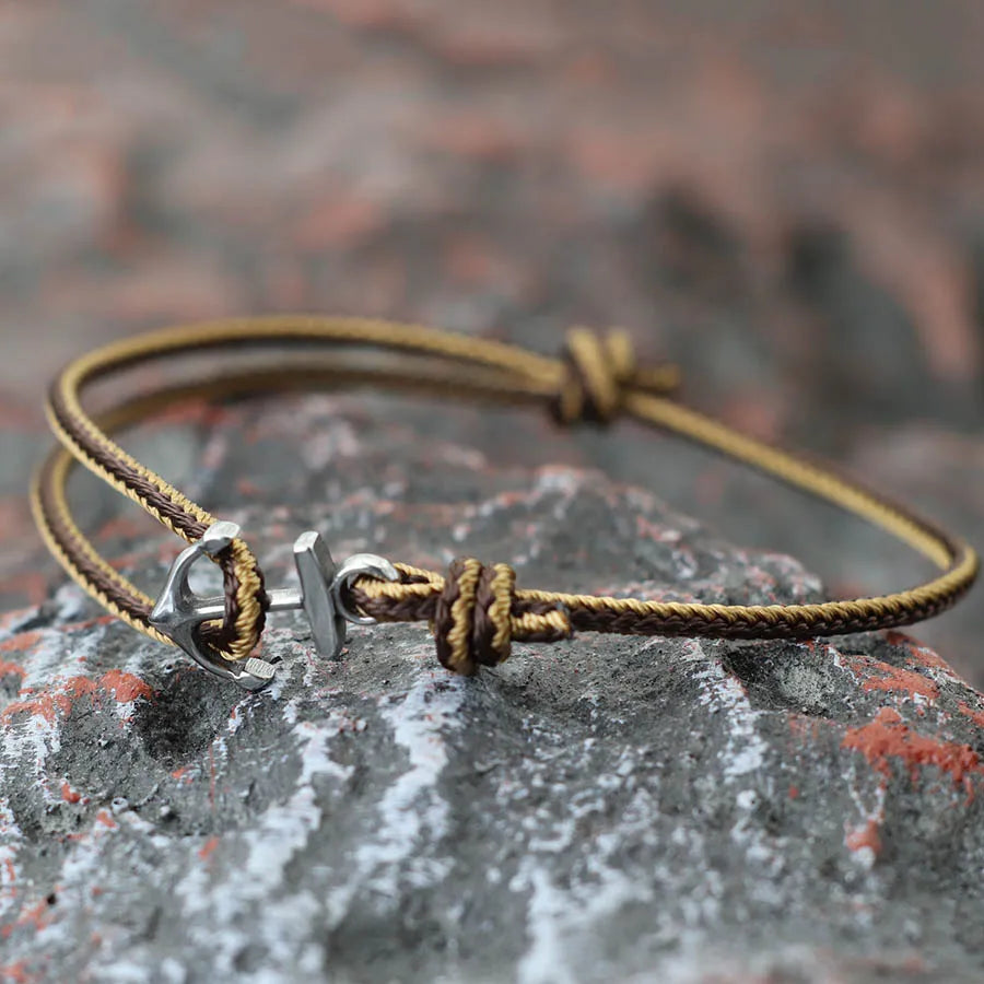 Nautical anchor bracelet