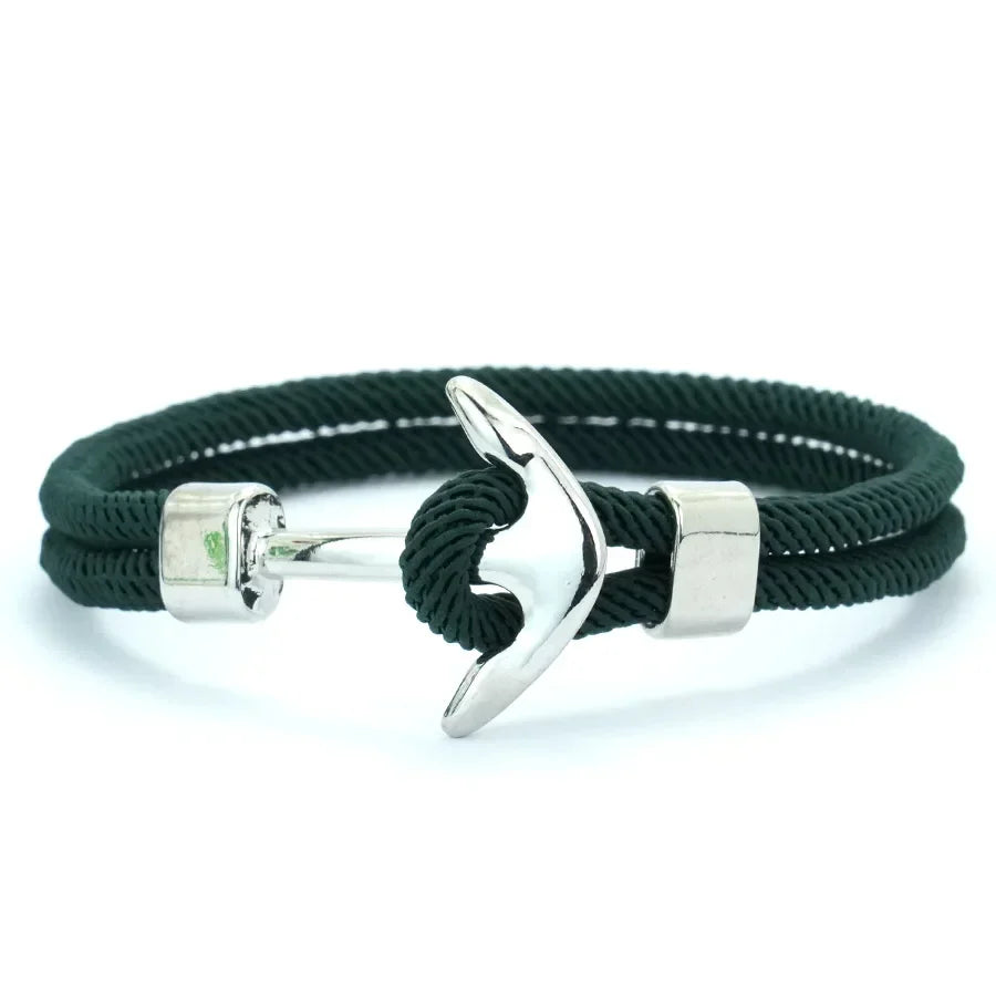 Green anchor bracelet