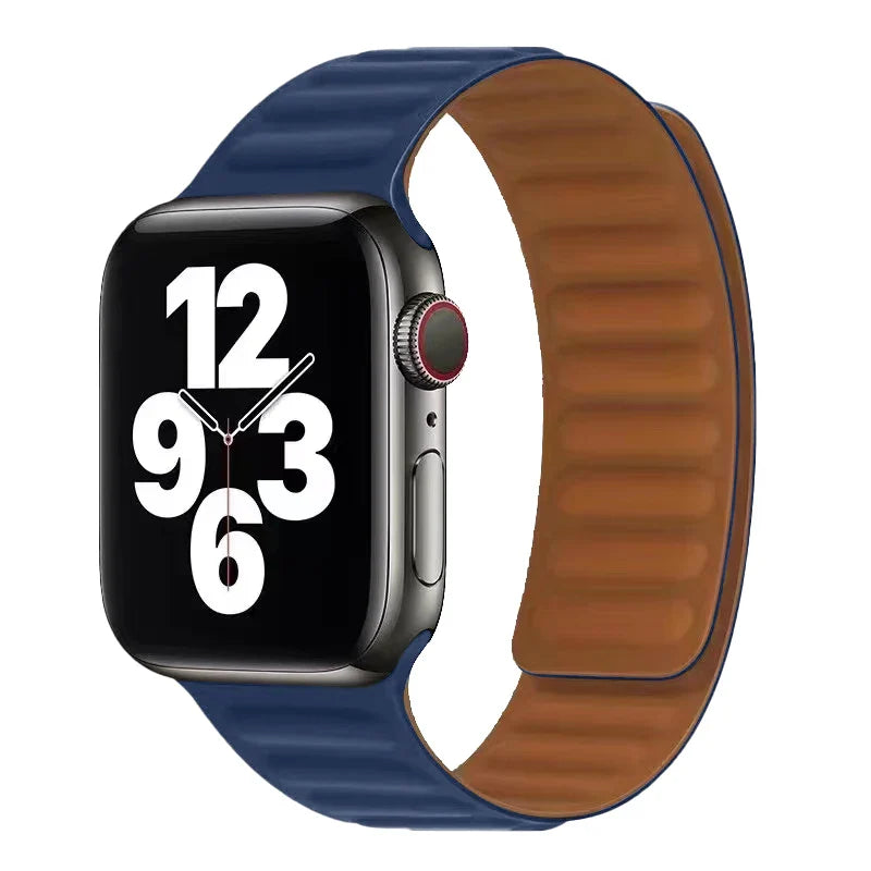 Apple Watch Band with Blue Magnetic Clasp