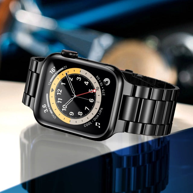 Apple Watch Stainless Steel Black Band