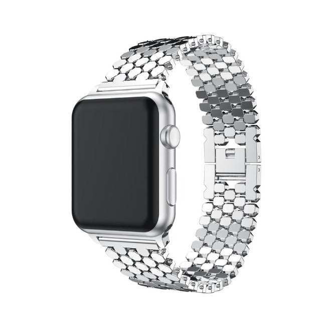 Luxury Silver Apple Watch Bracelet