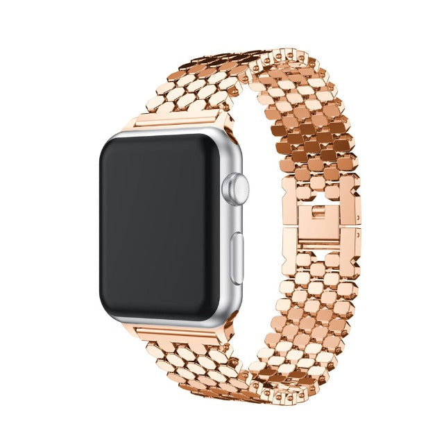 Luxury Rose Gold Apple Watch Bracelet