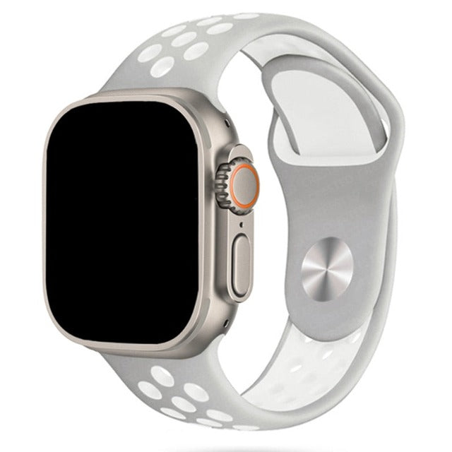 White Apple Watch Sport Band