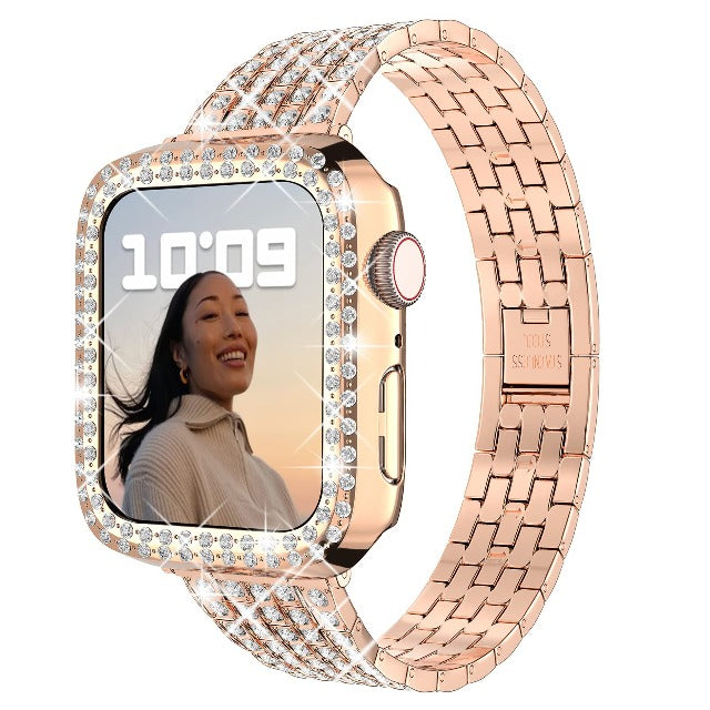 Apple Watch Diamond Bracelet for Women rose gold