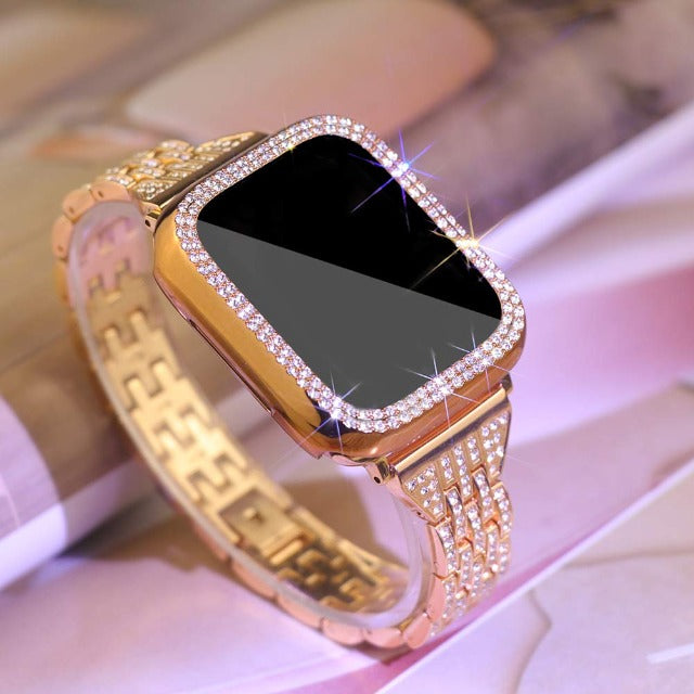 Apple Watch Diamond Bracelet for Women gold