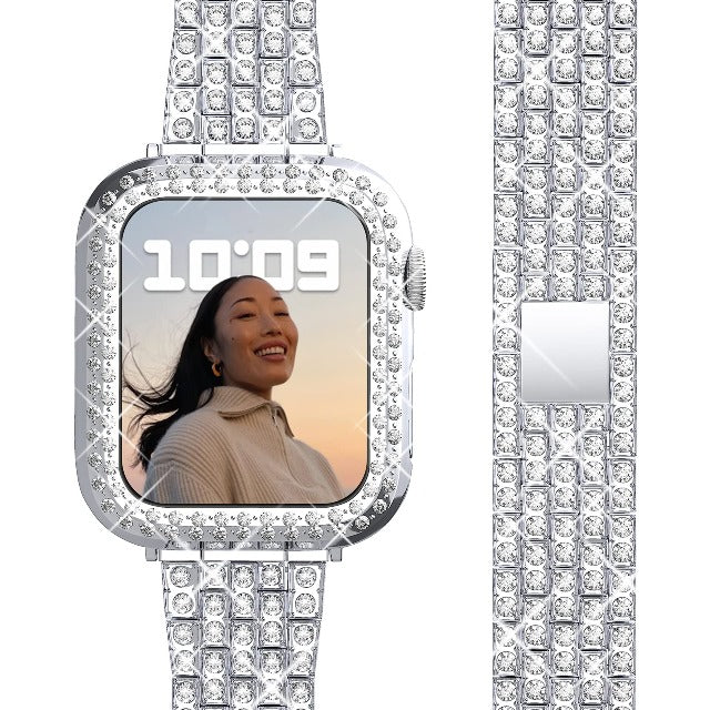 Apple Watch Diamond Bracelet for Women silver