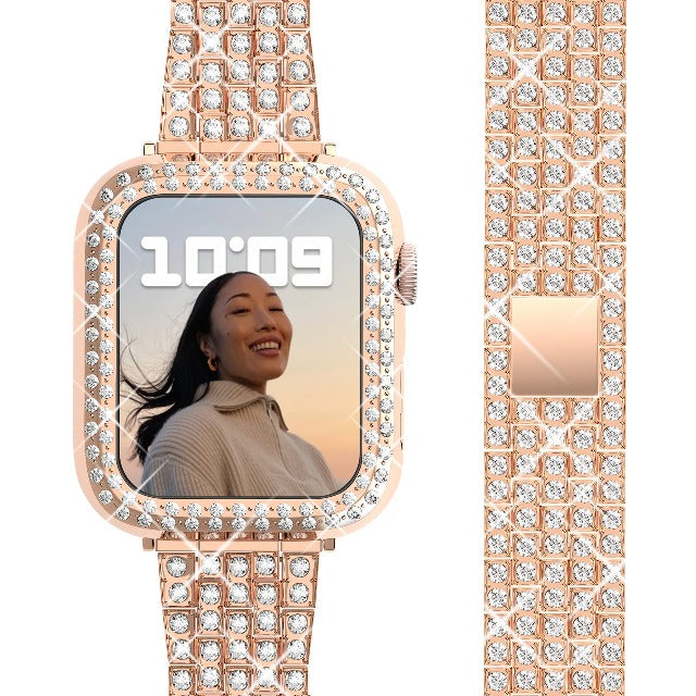 Apple Watch Diamond Bracelet for Women rose gold