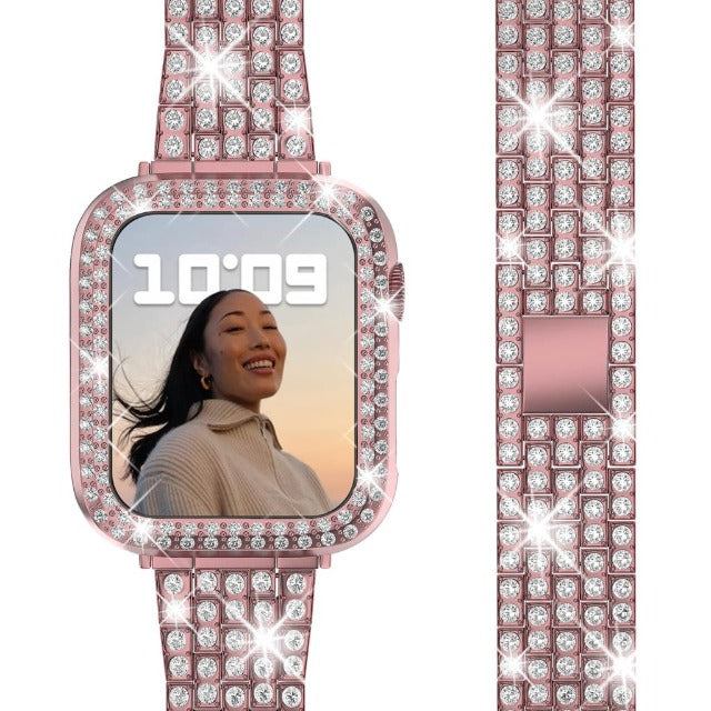 Apple Watch Diamond Bracelet for Women pink