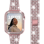 Apple Watch Diamond Bracelet for Women pink