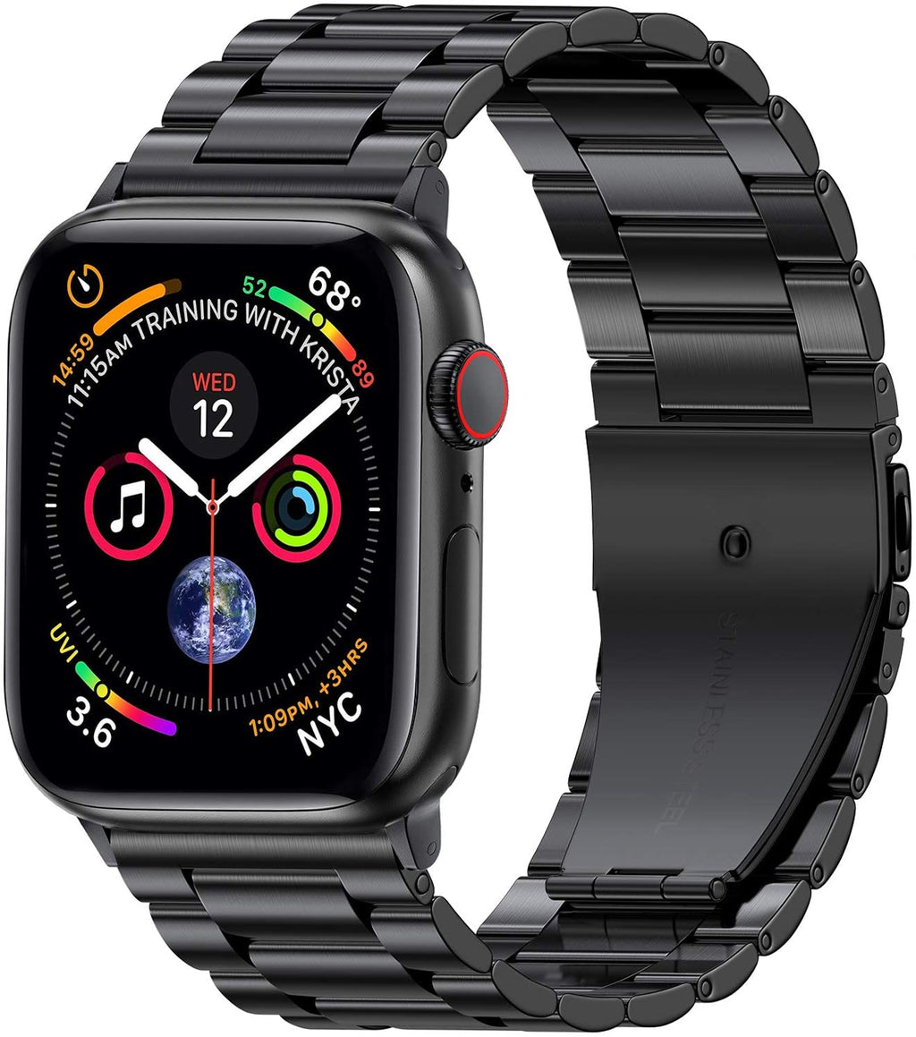 Black Ultra Durable Steel Apple Watch Band