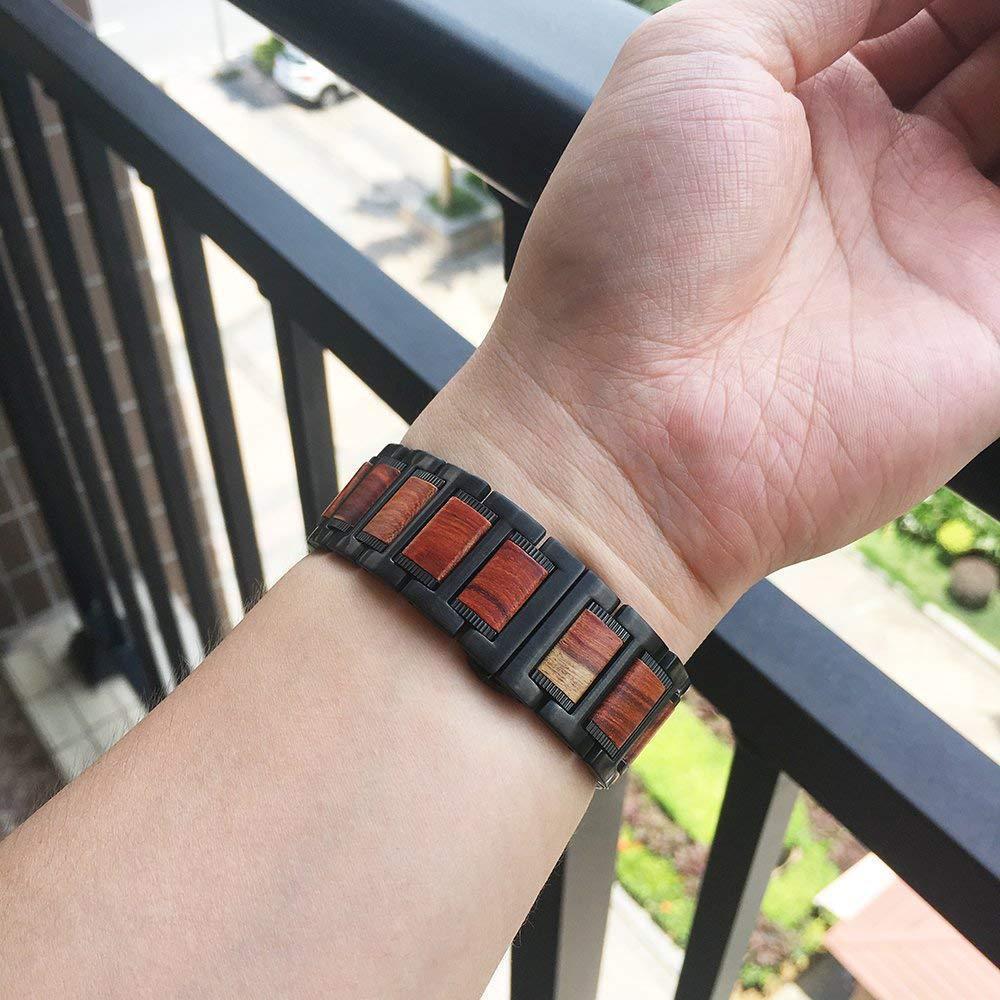 Apple Watch Wooden Bracelet black and brown