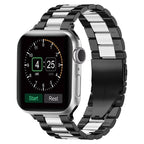 Apple Watch Band in Black and Silver Metal