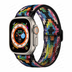 Apple Watch Woven Nylon Strap rainbow