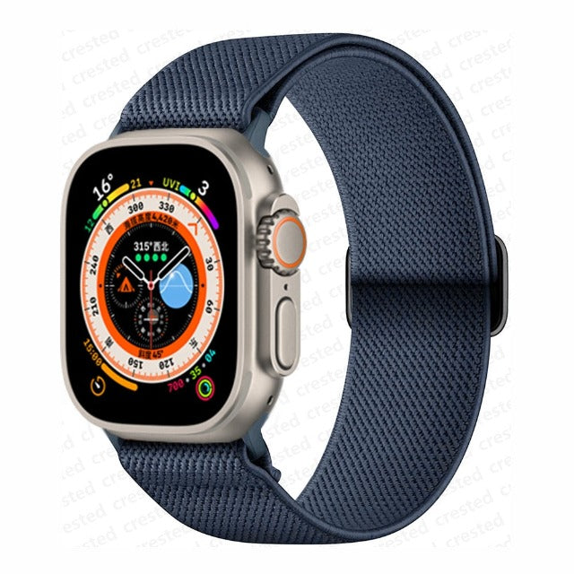 Apple Watch Woven Nylon Strap navy blue