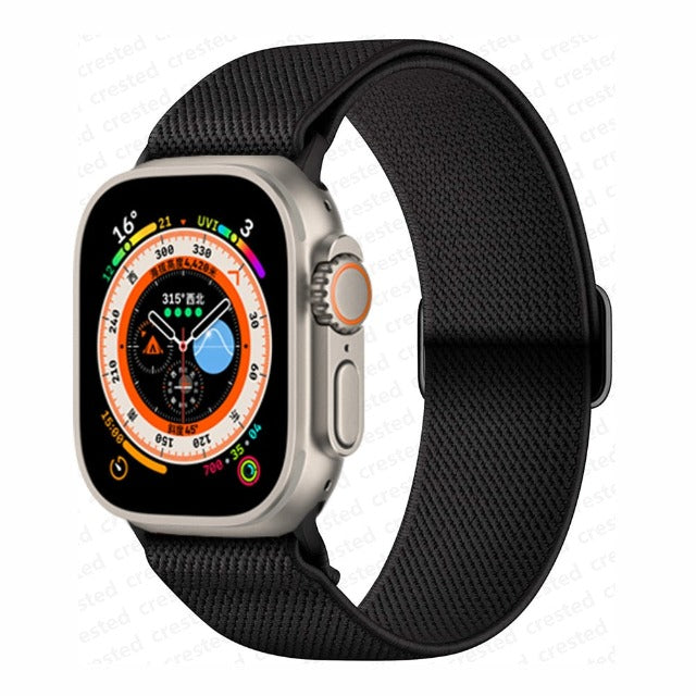 Apple Watch Woven Nylon Strap black