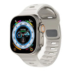 Apple Watch Band in Beige Surgical Silicone