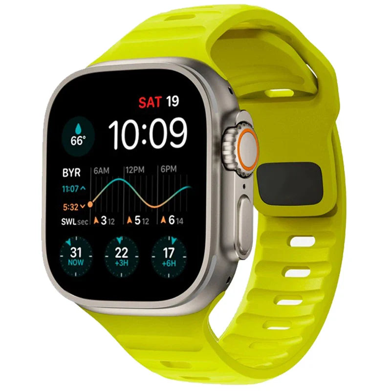 Apple Watch Band in Yellow Surgical Silicone