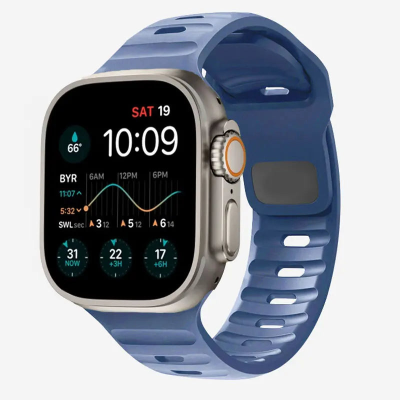 Apple Watch Band in Blue Surgical Silicone