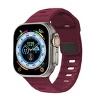 Apple Watch Band in Burgundy Surgical Silicone