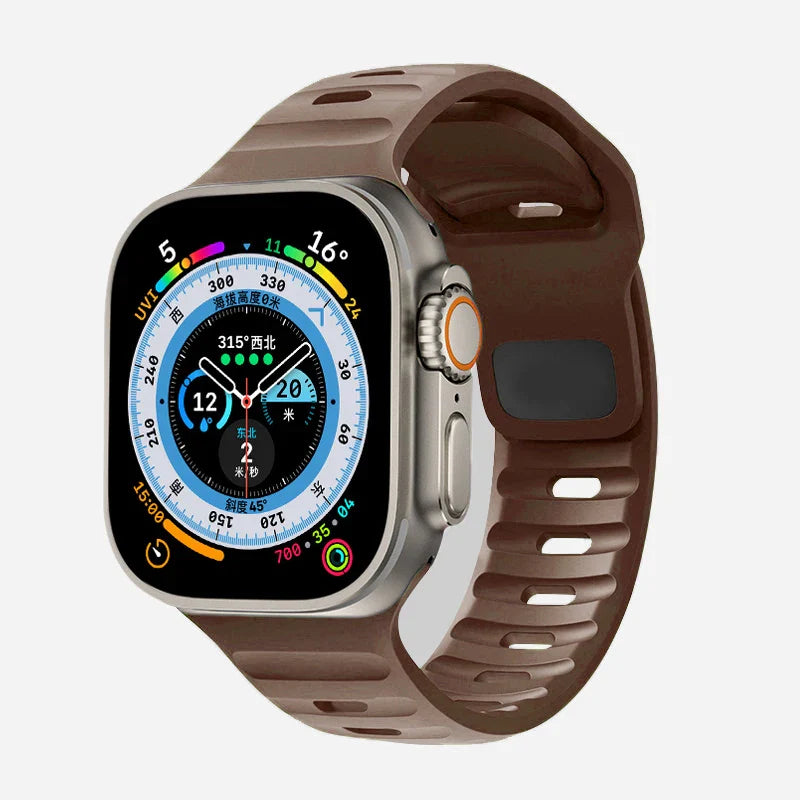 Apple Watch Band in Brown Surgical Silicone
