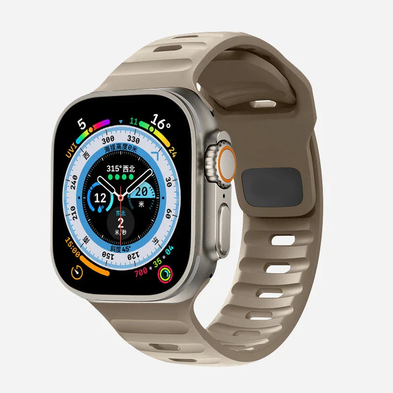 Apple Watch Band in Brown Surgical Silicone