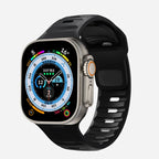 Apple Watch Band in Black Surgical Silicone