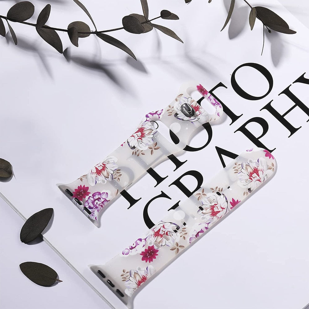 Apple Watch Bracelet Women's Floral Printed