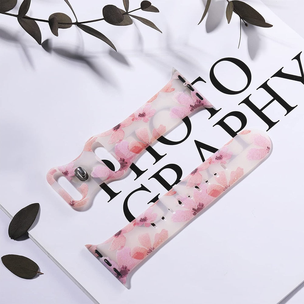 Apple Watch Bracelet Women's Floral Printed