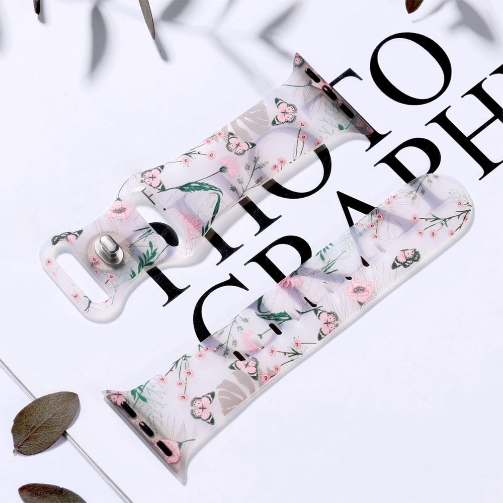 Apple Watch Bracelet Women's Floral Printed