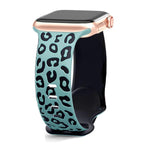 Apple Watch Cyan Leopard Strap