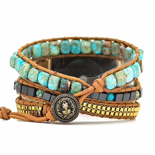 Apple Watch Bracelet Natural Turquoise Stone