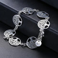 Women's Silver Life Tree Bracelet ID Bracelet