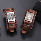 Men's Tree of Life Bracelet brown and silver