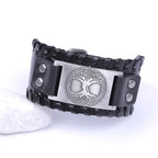 Men's Tree of Life Bracelet black and silver