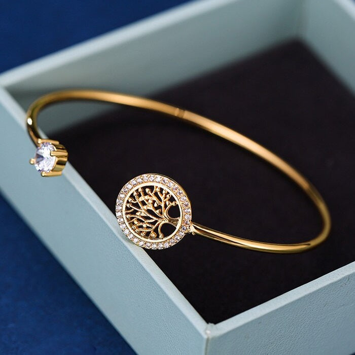 Tree of Life Bracelet Gold - Silver - Gold Copper