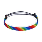 Adjustable rainbow bracelet