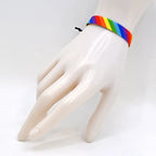 Adjustable rainbow bracelet