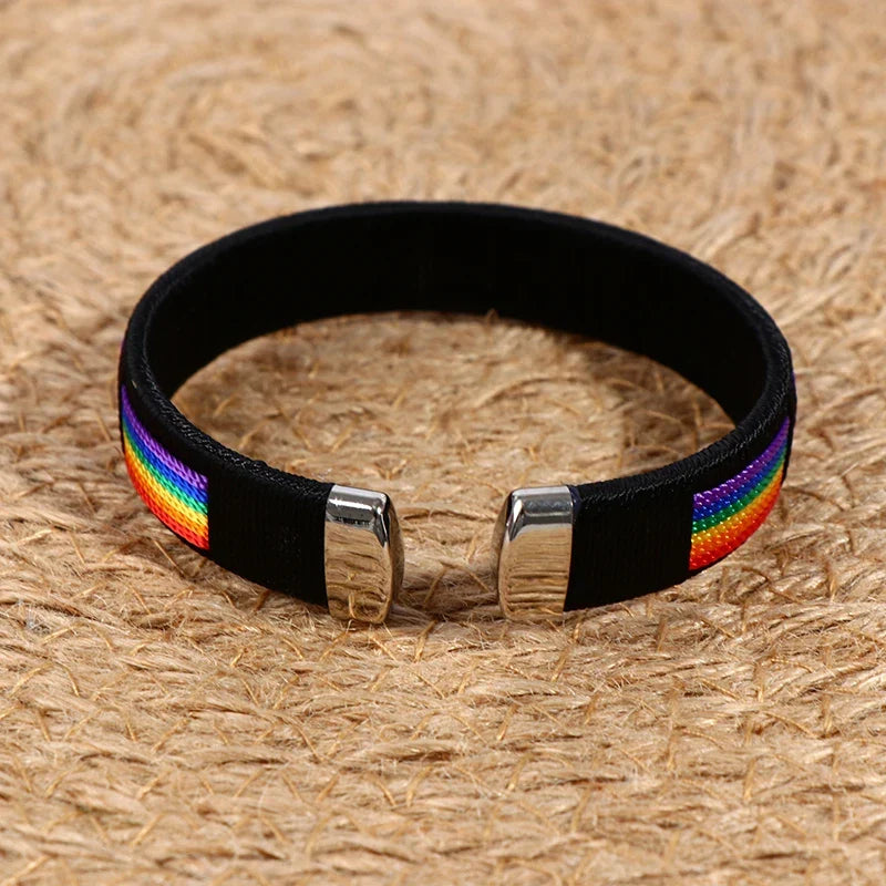 Rainbow bracelet for men or women